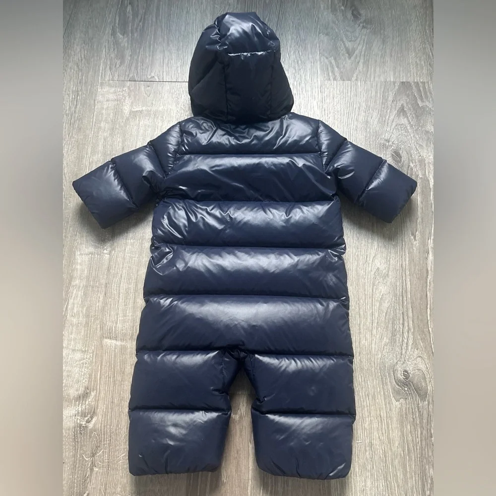 RALPH LAUREN HOODED DOWN SNOW SUIT SZ 6M